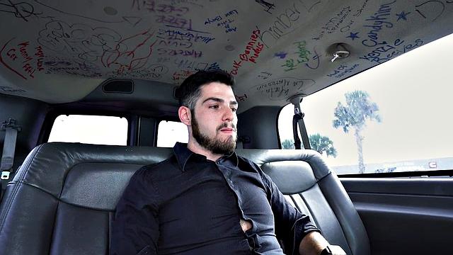 Str8 stud gets fucked by man in pickup bus till cumshot