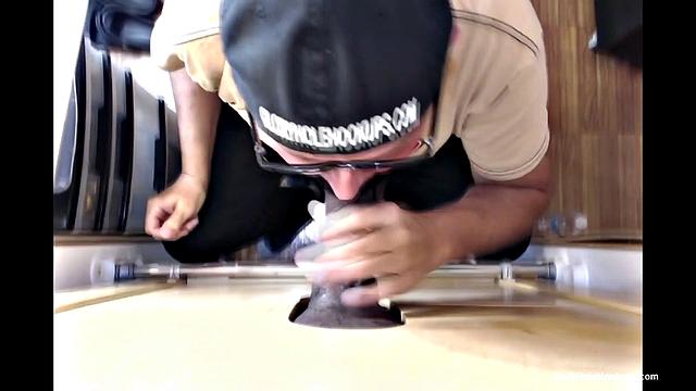 Blowing An Ebony Cock
