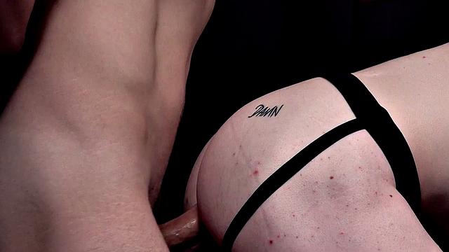 Rimmed amateur stud bareback fucked by BF in doggystyle