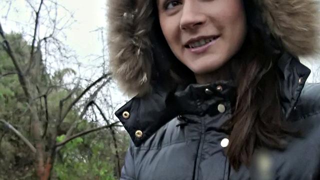 Euro babe gets picked up & pounded in doggystyle like a pro