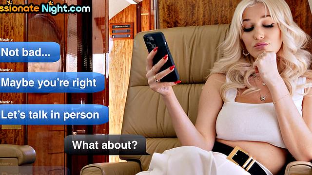 Babes 4some on private jet before receiving facial