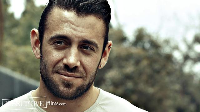 Carter Woods Follows His Crush to Gay Bathhouse & Watches Raunchy DP Threesome - Disruptive