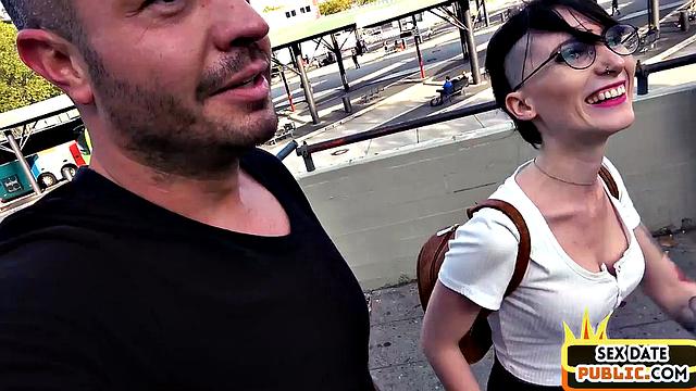 Public nympho slut smashed hardcore in doggystyle