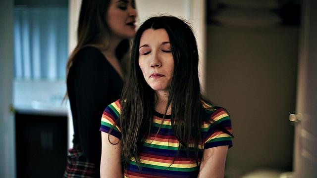 Obsessed Babe Wants Rough Sex With Stepsister's Girlfriend For Keeping Her Secret