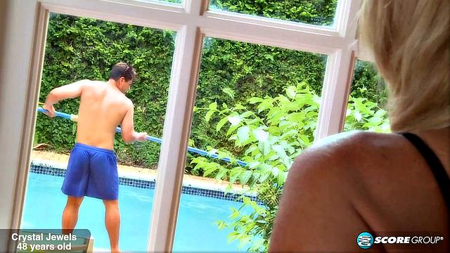The pool boy fucks ass