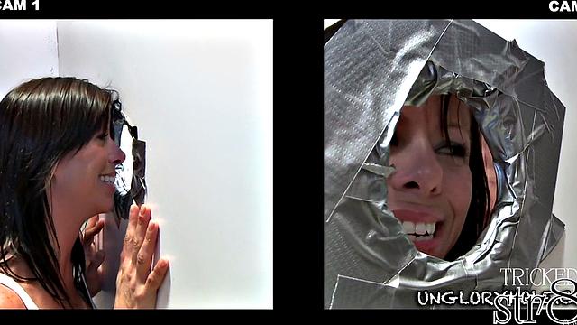 Gloryhole straight fooled by lips