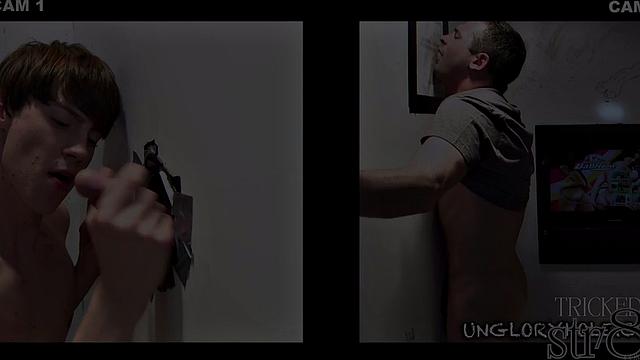 Gloryhole straight fooled by lips