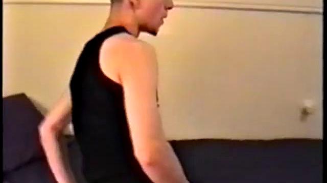 Adam reveals his toned skater boy body for a solo jerk off. He works up a stiff one.