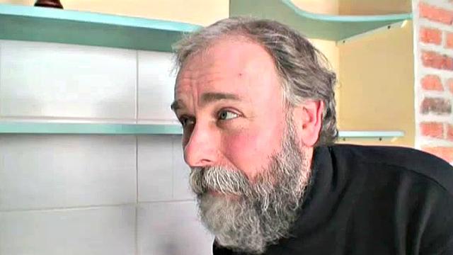 Hairy teen blows old man cock