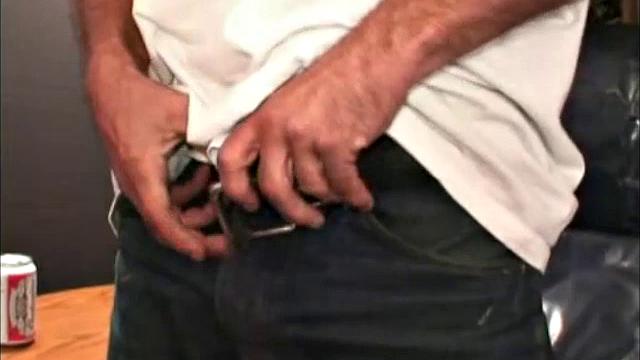 Bobby is a carpenter who works a second job parking cars at a night club, so he was a bit worn out for this shoot. Even so, this 40 year old man did great. He's straight, but will take a blow job from anyone.