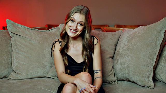 Passionate ash-blonde rides her lover, generating a creampie