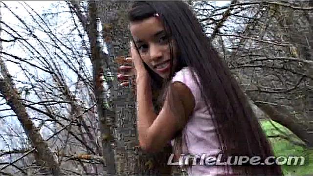 Little Lupe enjoys outdoors solo