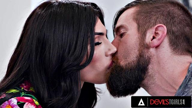 DEVILS TGIRLS - Perfect Trans Ariel Demure Gets Asshole Pounded By A Big Cock