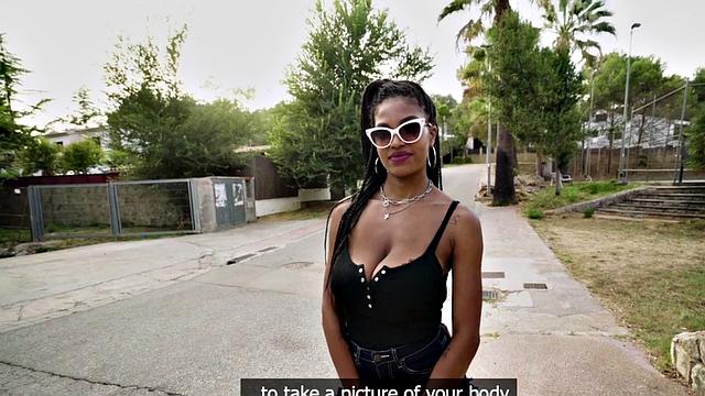 Watch Tina with massive jugs get pounded hard for cash in public for a smiley facial