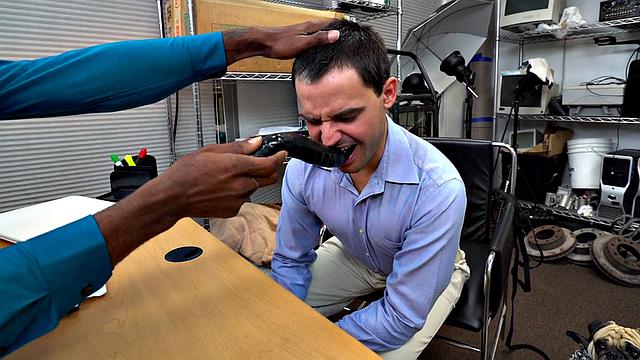 BBC top fucks white stud in office on the table