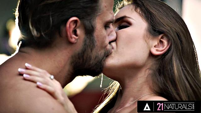 21 NATURALS - Sexy Brunette Takes Her Date's Cock Deep In Her Wet Pussy