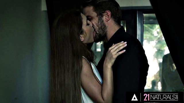 21 NATURALS - Sexy Brunette Takes Her Date's Cock Deep In Her Wet Pussy