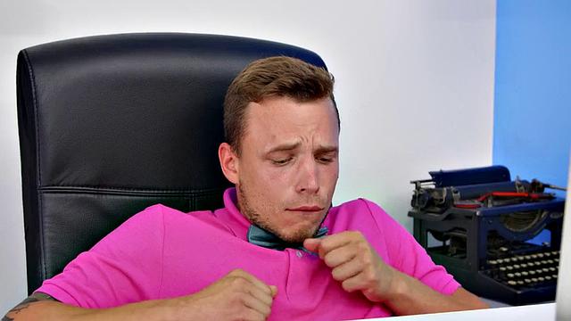 Big secretary pounded by her boss