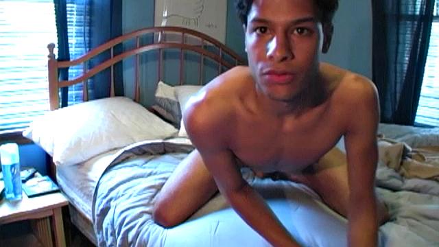 Aaron Armstrong returns for another solo jerk off scene, but this time the cute 19 year old shot it himself, webcam style. Enjoy as this young guy gets naked and strokes one out for us. He's just adorable!