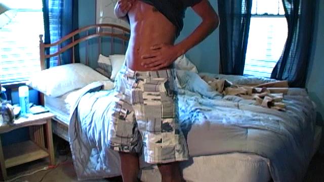 Aaron Armstrong returns for another solo jerk off scene, but this time the cute 19 year old shot it himself, webcam style. Enjoy as this young guy gets naked and strokes one out for us. He's just adorable!