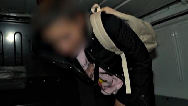 Fake priest oils booty slut in back of a van