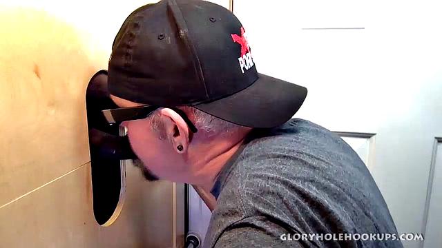 Gloryhole Throat Fucked By Black Cock