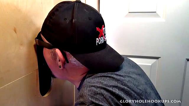 Gloryhole Throat Fucked By Black Cock