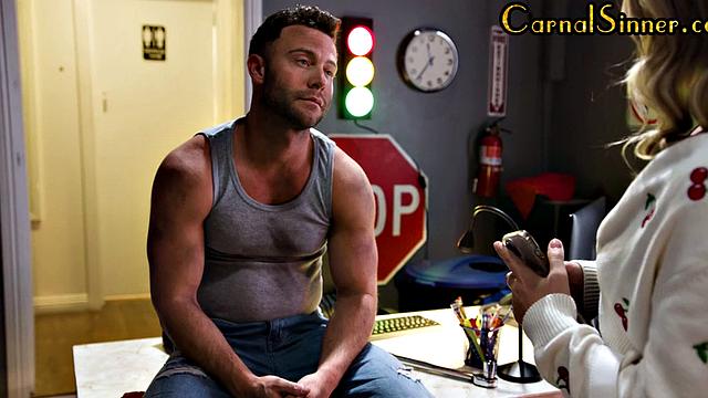 Bigbooty babe doggystyled by mechanic after deepthroat