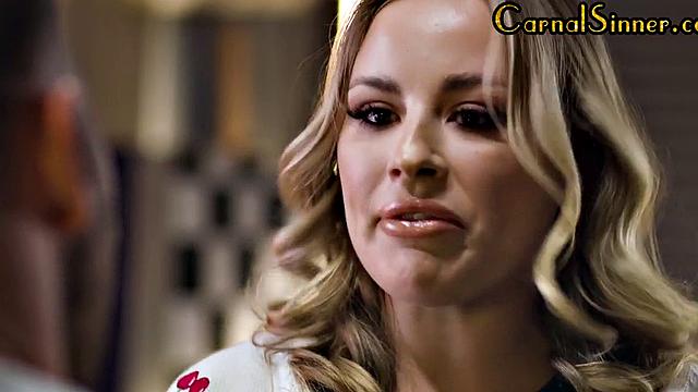 Bigbooty babe doggystyled by mechanic after deepthroat