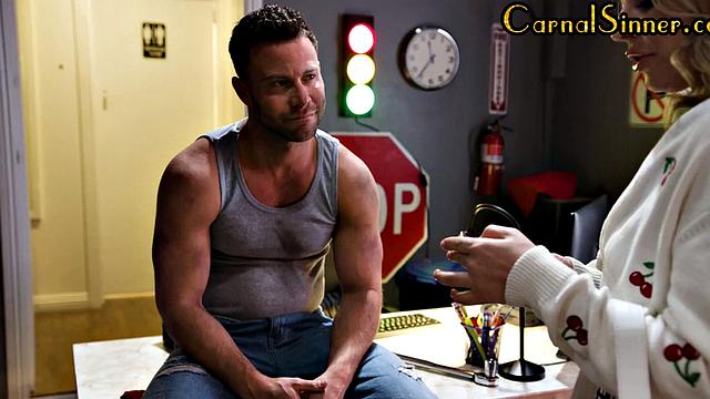 Bigbooty babe doggystyled by mechanic after deepthroat