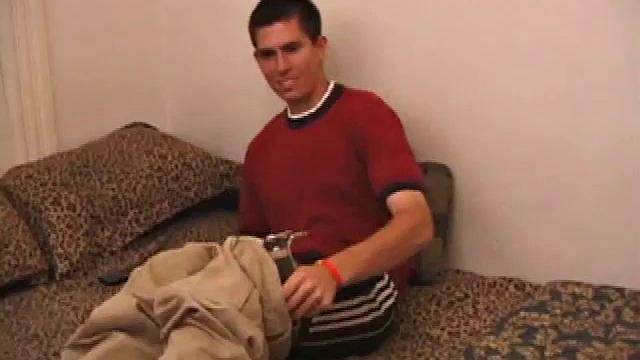 Another fresh-faced newbie, Veneco, makes a lasting first impression as he strips out of his clothes and really gets into jacking off in front of the camera. Veneco is eager to please and pumps out a nice load of warm cum.