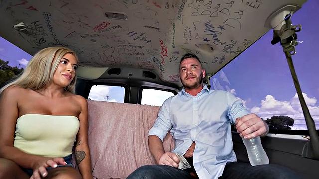 Straight amateur picked up to fuck in piblic van outdoor