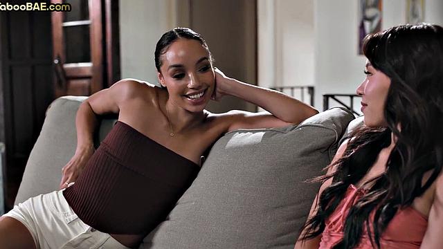 Taboo ebony babe got her ass fucked by her BF