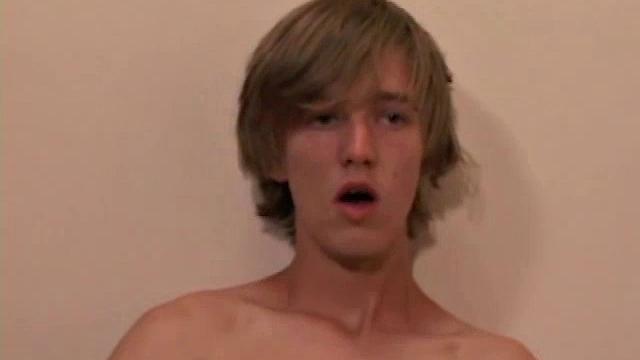 Dustin, 19 year old skater boy jerks off, strips naked and strokes his big uncut cock. He jacks on his meat hard and then pauses to eat his pre-cum.