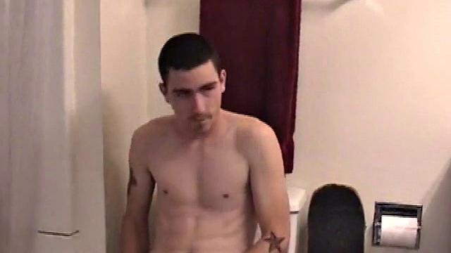 dan strokes his thick cock and teases the camera