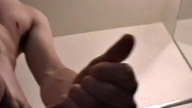 dan strokes his thick cock and teases the camera