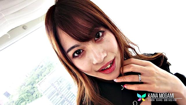 Kana Mogami strips and teases before sex