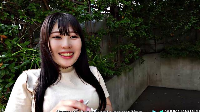 The Lovely Yuuka Kamakura has big tits and a hungry 