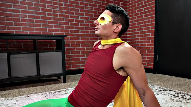 Mesmerized cosplay stud fucked in greedy asshole