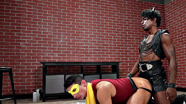 Mesmerized cosplay stud fucked in greedy asshole