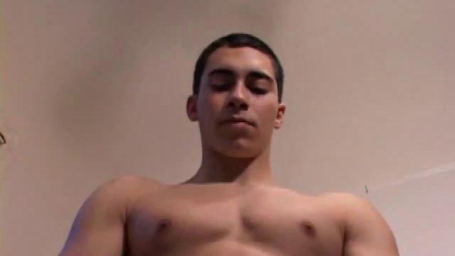 Always competitive, hot and horny Levi Davis is trying to out cum his friend Alex. Ever vigilant with his massive cock, Levi works his meat to its full and upright potential, first through the leg of his shorts and then in the buff.