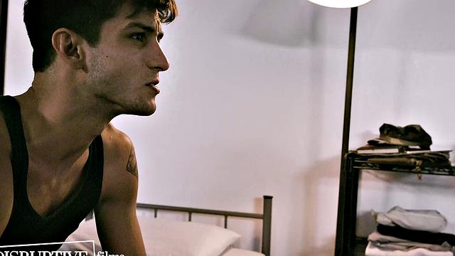 Military Jock Accepts Sexuality & Intense First Gay Experience with Bunkmate - DisruptiveFilms