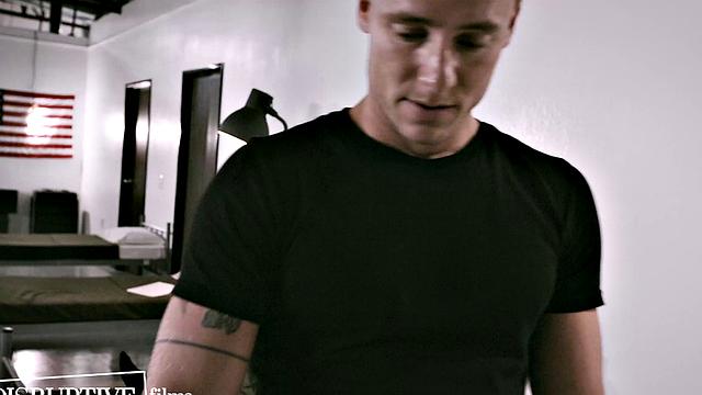 Military Jock Accepts Sexuality & Intense First Gay Experience with Bunkmate - DisruptiveFilms