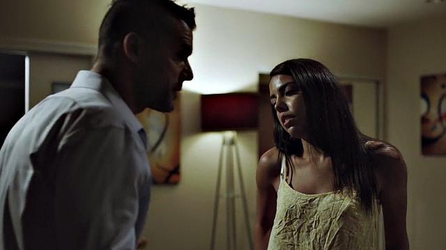 Petite stepsis sucking stepbros cock before riding it