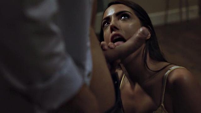 Petite stepsis sucking stepbros cock before riding it