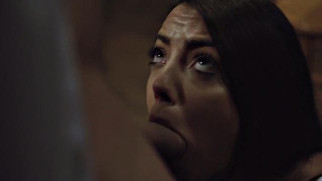 Petite stepsis sucking stepbros cock before riding it