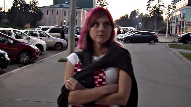 Adorable EMO dicked in stocking porn movie