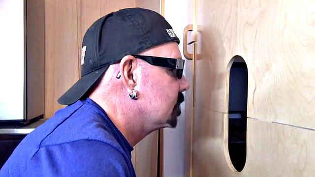 Young Guy Enjoys A Gloryhole Blowjob