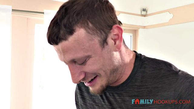 Violet Starr shows stepdad how to work out