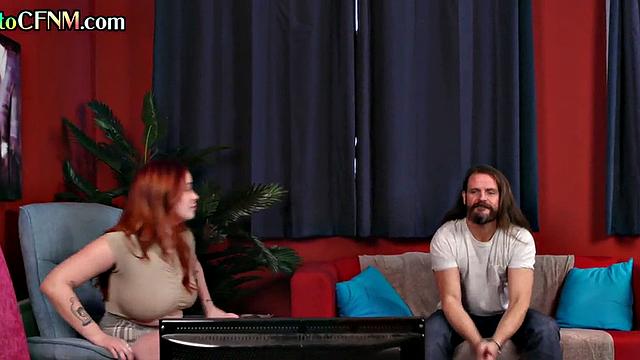 CFNM sluts love sucking nice cock while jerking it